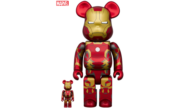BE@RBRICK IRON MAN MARK 43 100％ & 400％