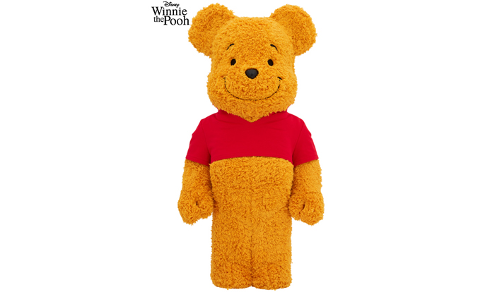 BE@RBRICK Winnie the Pooh COSTUME Ver.（PILE FABRIC）1000％