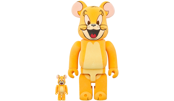 BE@RBRICK JERRY（Classic Color） FLOCKY Ver. 100％ & 400％ (TOM AND JERRY)
