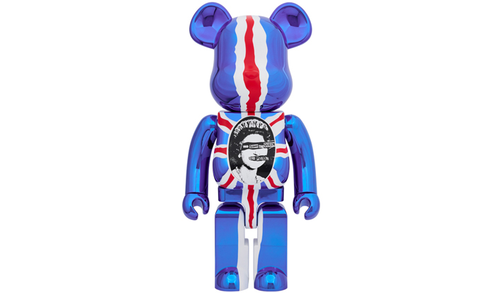BE@RBRICK Sex Pistols "God Save The Queen" Chrome Ver. 1000％