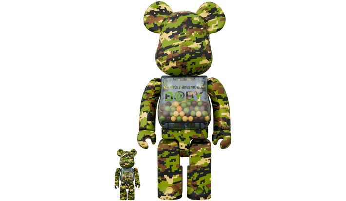 MY FIRST BE@RBRICK B@BY DIGITAL CAMO Ver. 100％ & 400％