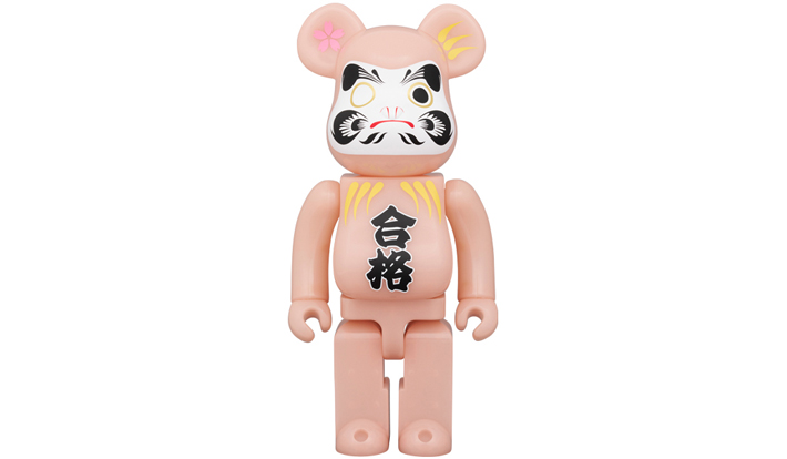BE@RBRICK 達磨 合格 赤蓄光 400％