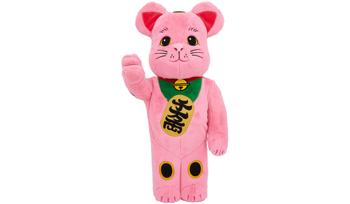 BE@RBRICK 招き猫 着ぐるみ 桃色 1000％