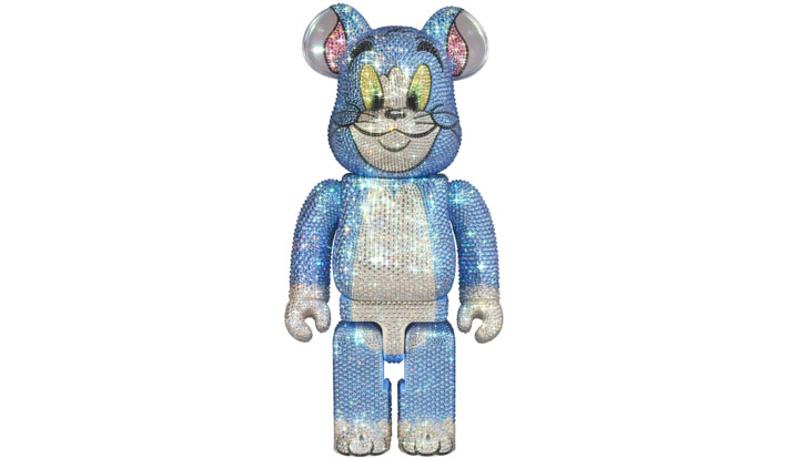 BE@RBRICK CRYSTAL DECORATE TOM (Classic Color) 400％ (TOM AND JERRY)