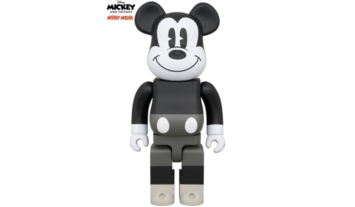 BE@RBRICK MICKEY MOUSE B&W Ver.（MICKEY MOUSE & FRIENDS） 400％