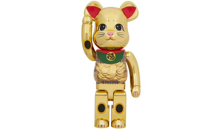 BE@RBRICK 招き猫 小判 開運 弍 金メッキ 1000％