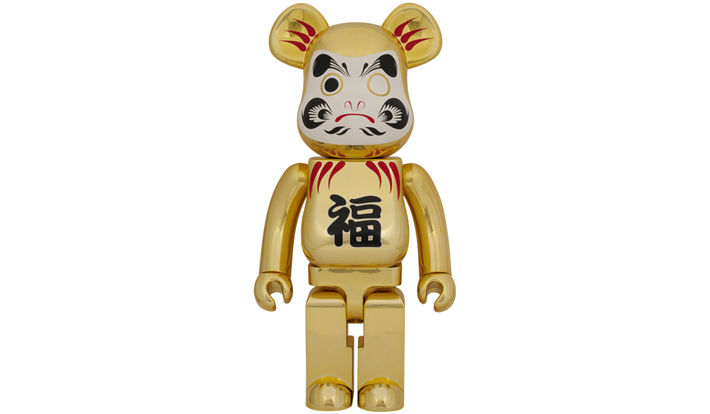 BE@RBRICK 達磨 金メッキ 1000％
