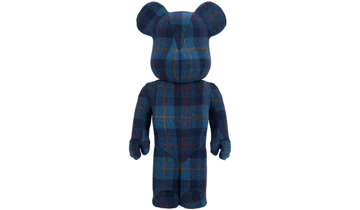 BE@RBRICK HARRIS TWEED HEBRIDES BLUE 1000％