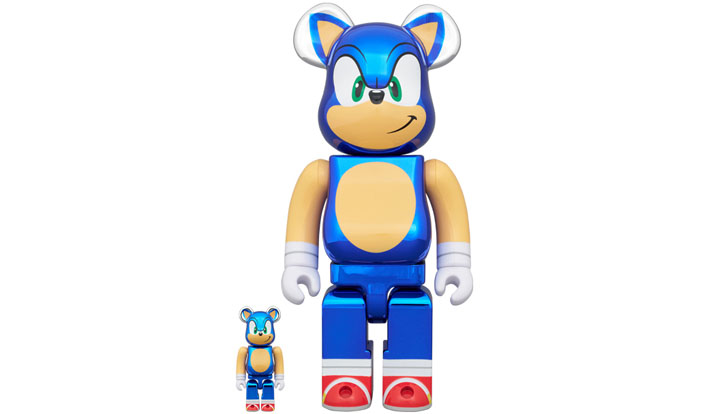 BE@RBRICK SONIC THE HEDGEHOG CHROME Ver. 100％ & 400％
