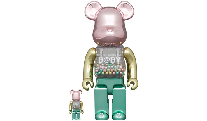 MY FIRST BE@RBRICK 1st COLOR CHROME Ver. 100％ & 400％