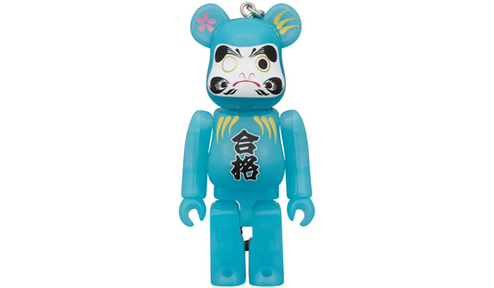 BE@RBRICK 達磨 合格 青蓄光 100％