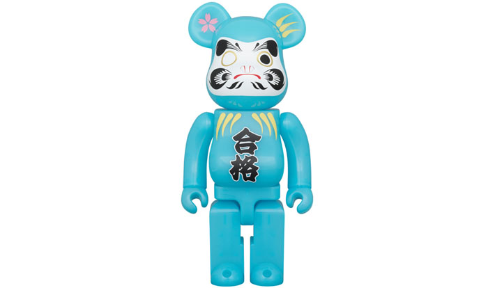 BE@RBRICK 達磨 合格 青蓄光 400％