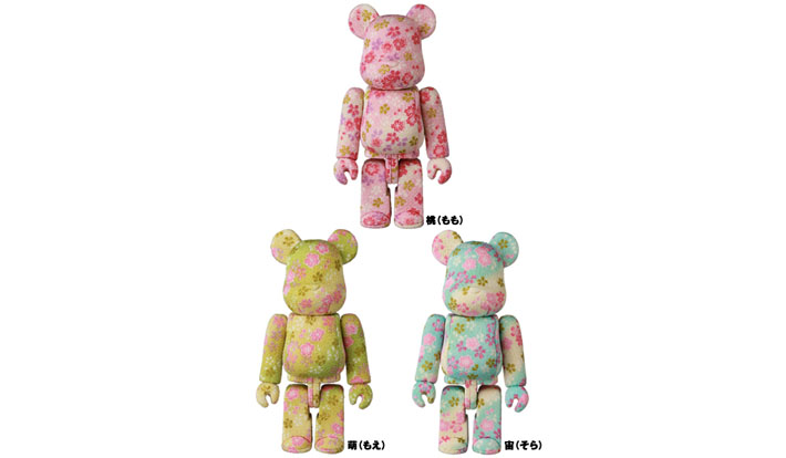 木目込みBE@RBRICK 桃(もも)／萌(もえ)／宙(そら)