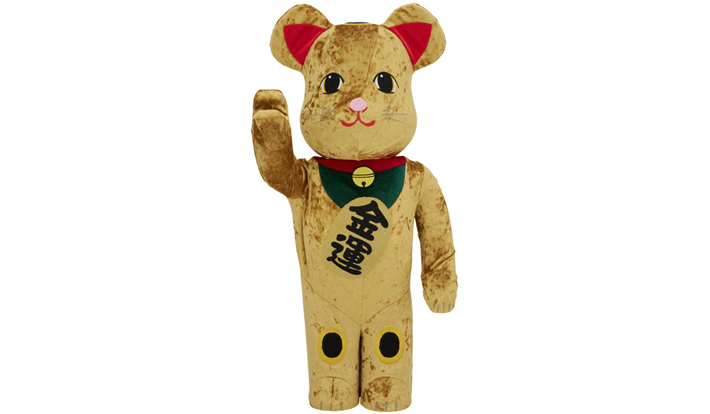 BE@RBRICK 招き猫 金 金運 着ぐるみ 1000％