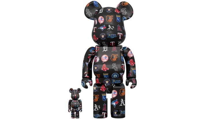 BE@RBRICK AMERICAN LEAGUE(TM) BLACK Ver. 100％ & 400％