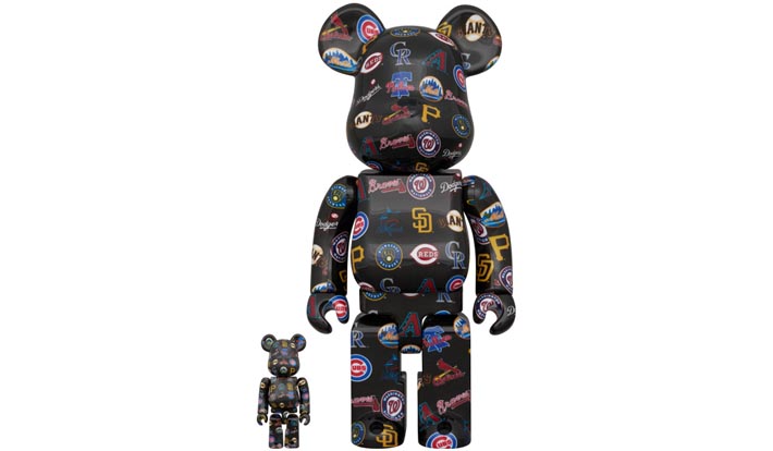 BE@RBRICK NATIONAL LEAGUE(TM) BLACK Ver. 100％ & 400％