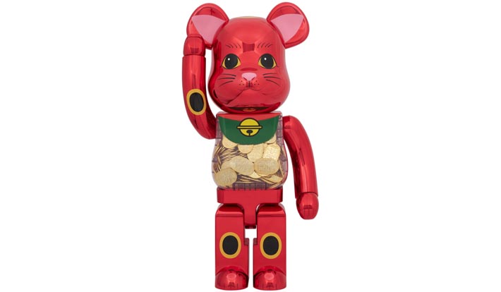 BE@RBRICK 招き猫 小判 千万両 梅金メッキ 1000％