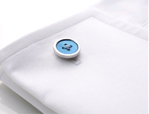 "M.Y. LABEL" Cufflinks<br>Fastened with Buttons