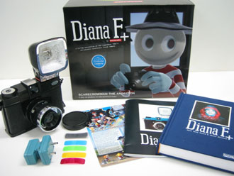 A Warm, Analog Collaboration—<br>Toy Camera "DIANA F+" x TV Anime "Scarecrowman"