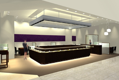 A serene space perfect for choosing jewelry