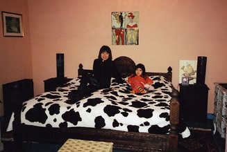 Guest room at "Riad Zakka" in Marrakech
