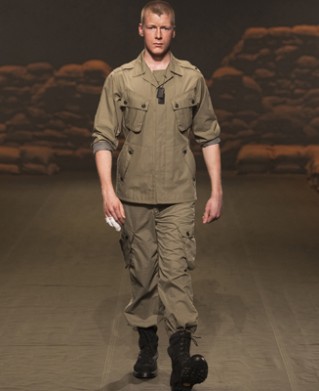 Image of military clothing details