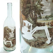 LASTING MEMORY DECORATED WINE BOTTLE 1|CIBONE