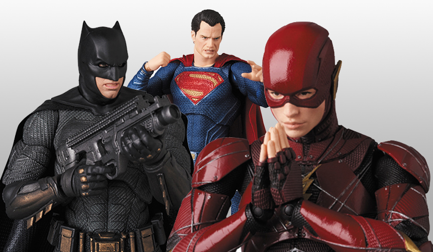 MAFEX  バットマン、スーパーマン、フラッシュ