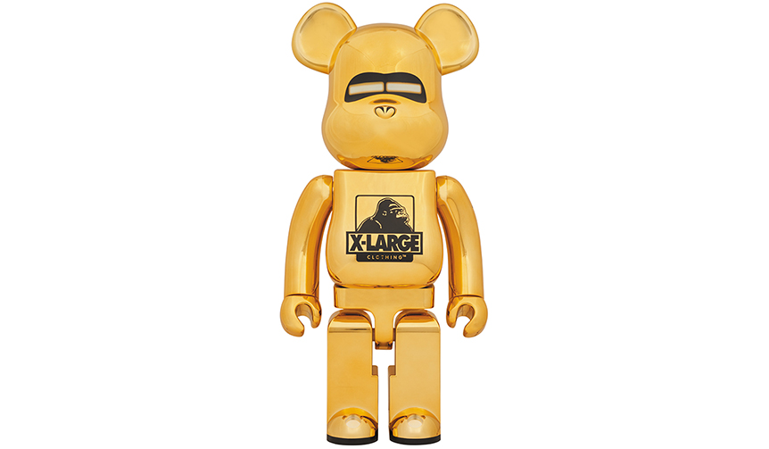 BE@RBRICK XLARGE® × HAJIME SORAYAMA 1000% GOLD｜MEDICOM TOY